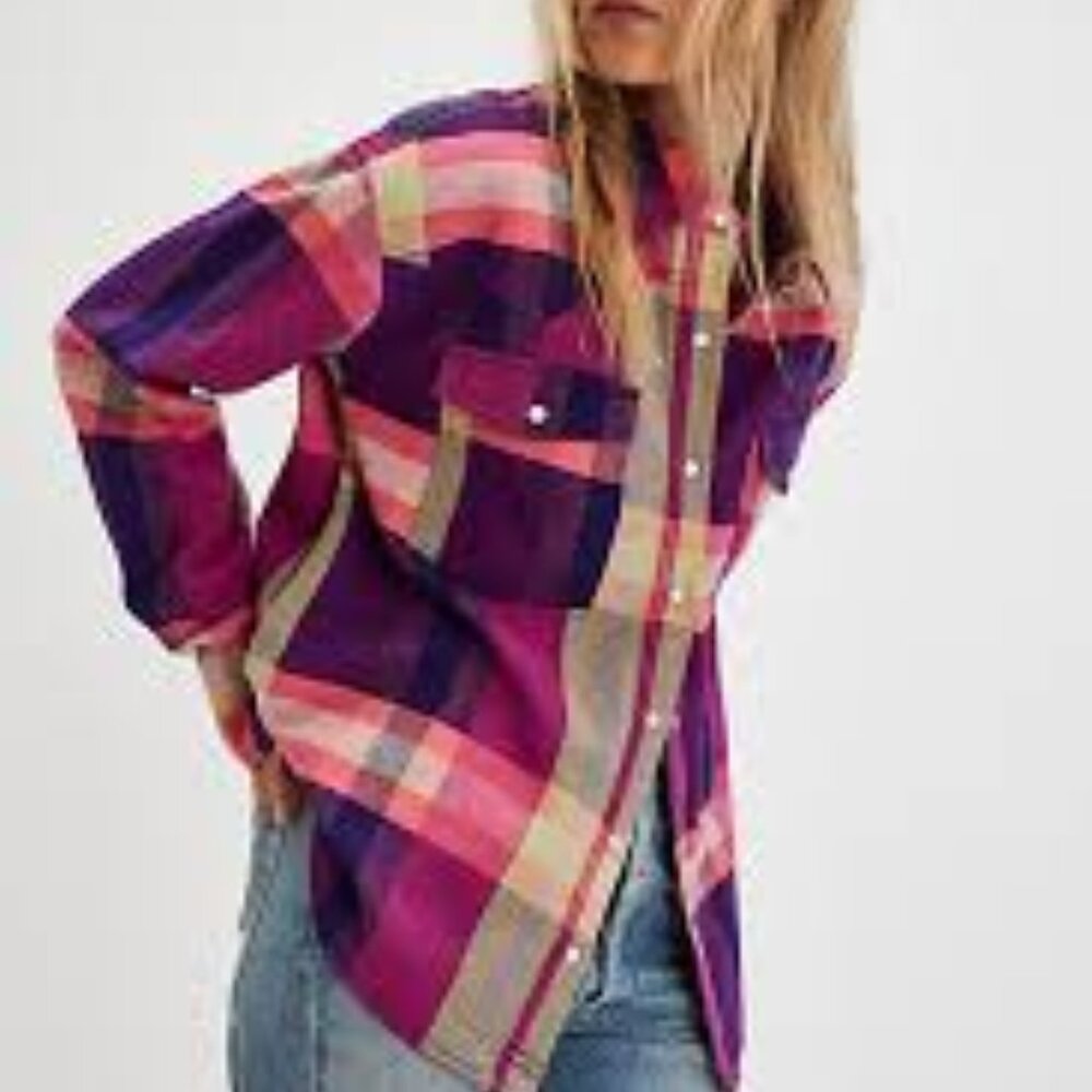 free people plaid shirt